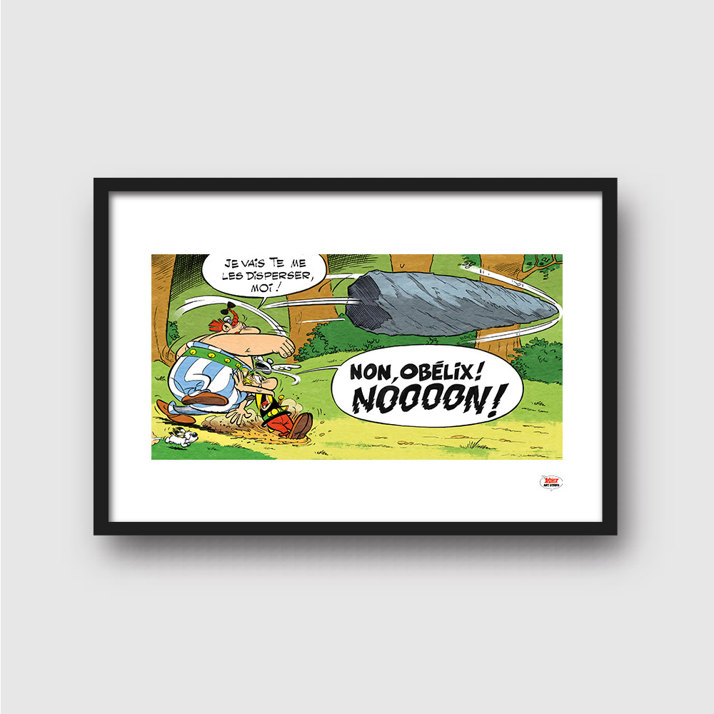 12 Asterix Art Strips - Noooo! - Frame