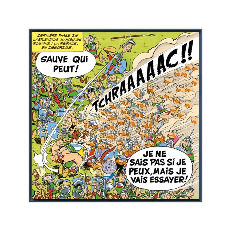 Sauve qui peut! – Papier Fine Art en caisse américaine noire