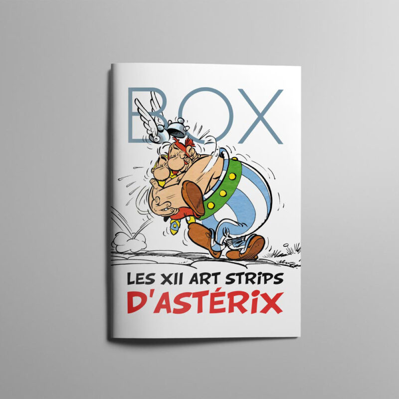 Asterix Art Strips Box Mockup Cover Les XII Art Strips d'Astérix - Livret - couverture