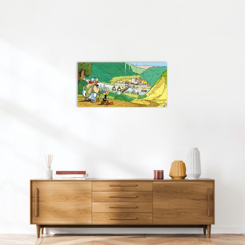 Astérix Art Strips – Rotomagus – Dibond sur plexiglas – 50x100