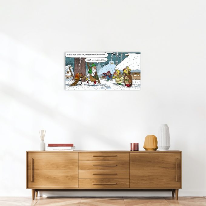 Astérix Art Strips – Un alexandrin – Dibond sur plexiglas – 50x100 Astérix Art Strips – Un alexandrin – Dibond sur plexiglas – 50x100