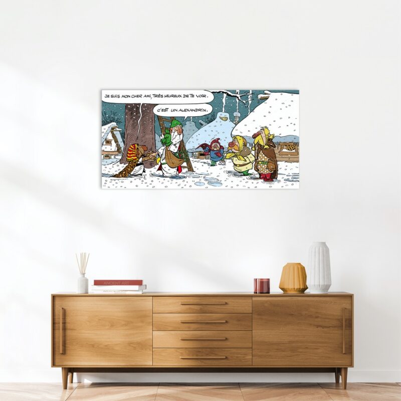Astérix Art Strips – Un alexandrin – Dibond sur plexiglas – 75x150 Astérix Art Strips – Un alexandrin – Dibond sur plexiglas – 75x150