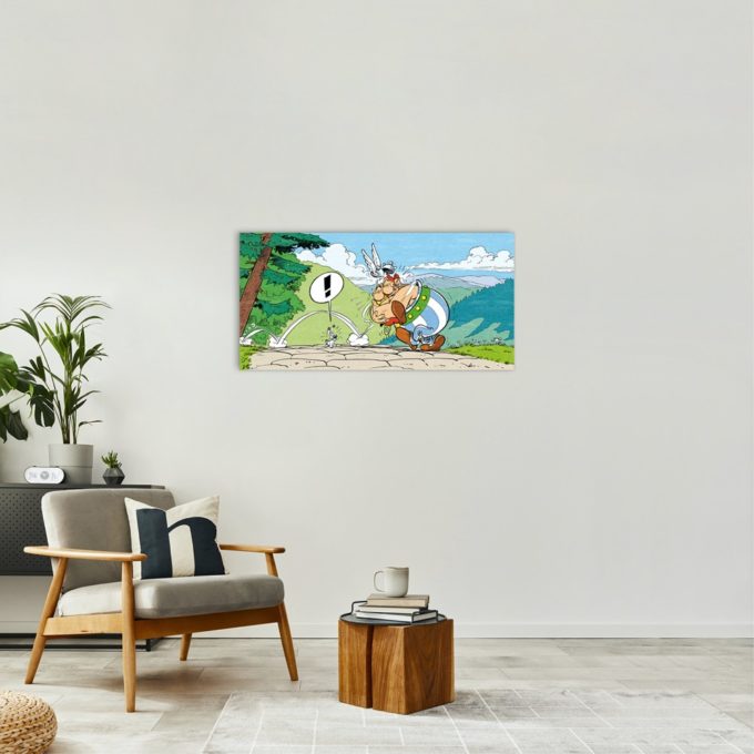 Astérix Art Strips – l’Amitié – Dibond sur plexiglas –  50x100 Astérix Art Strips – l’Amitié – Dibond sur plexiglas –  50x100