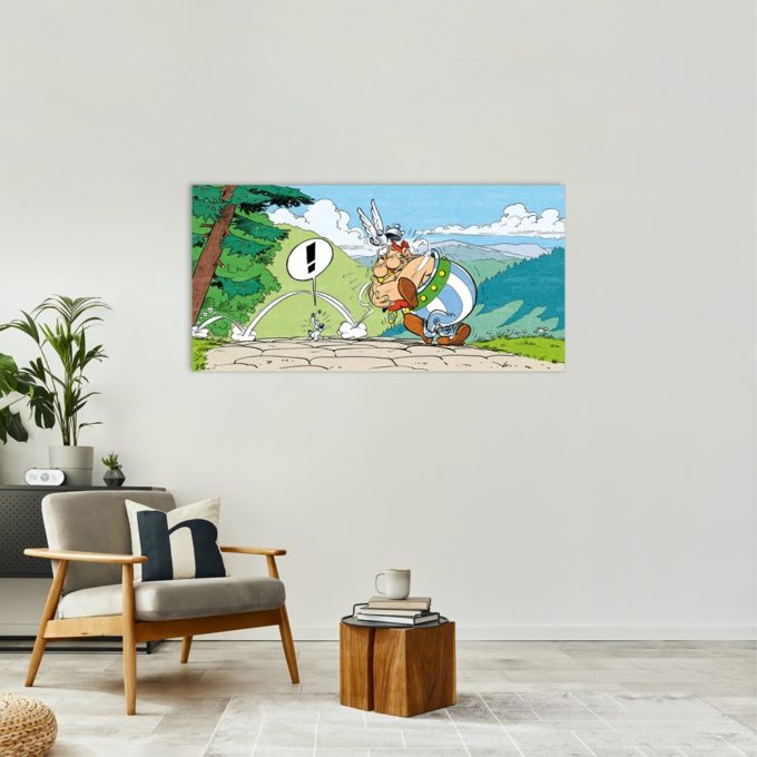 Astérix Art Strips – l’Amitié – Dibond sur plexiglas –  75x150 Astérix Art Strips – l’Amitié – Dibond sur plexiglas –  75x150