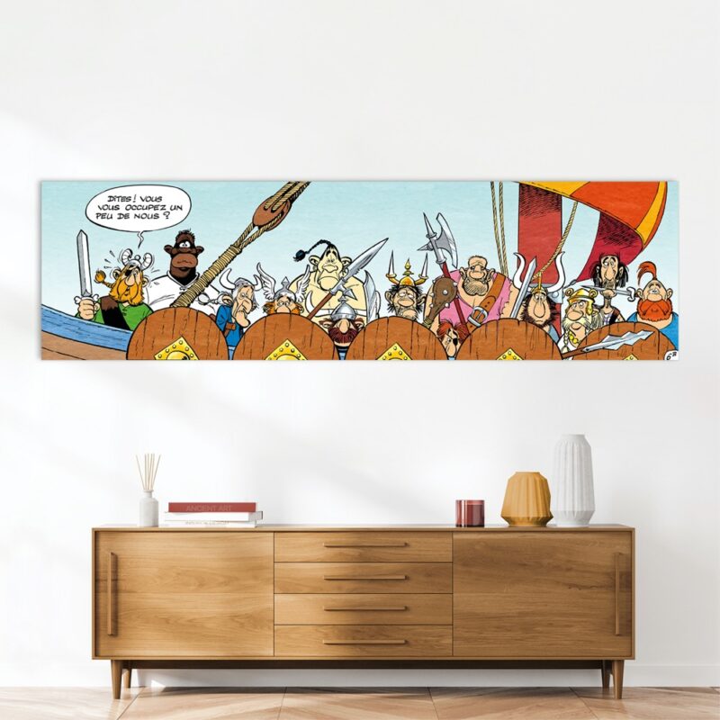 asterix-art-strips-10-dibond-sur-plexiglas-les-pirates-70x250