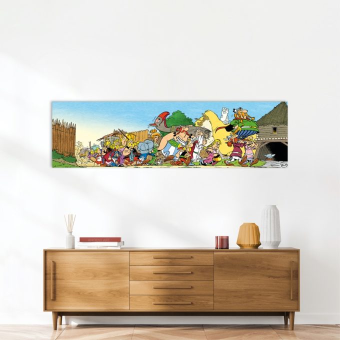 asterix-art-strips-11-dibond-sur-plexiglas-retour-a-la-maison-55x200