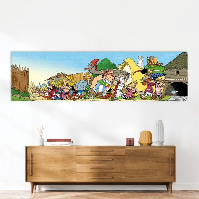 asterix-art-strips-11-dibond-sur-plexiglas-retour-a-la-maison-70x250